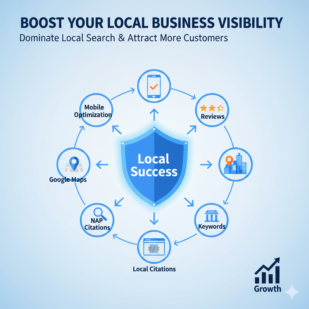 Local business on map